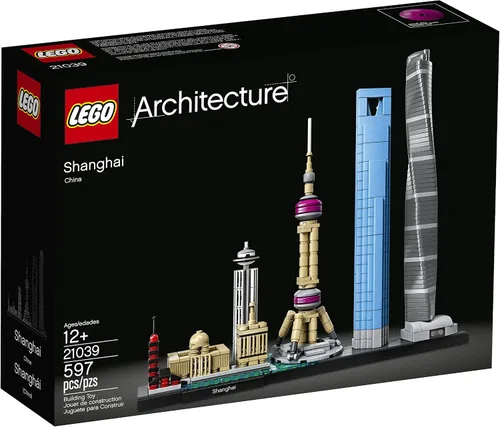 Vista 5 de Kit para construir LEGO Architecture de Shanghái 21039, 597 piezas