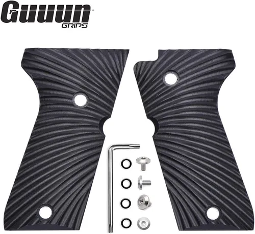 Vista 2 de Guuun Empuñaduras G10 para Beretta 92/96 Compacto, Textura Táctica Sunburst