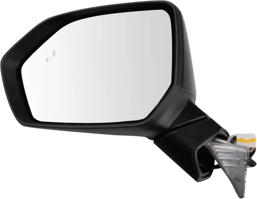 Vista 184 de TRQ Espejo plegable con calefacción eléctrica del lado del conductor con indicador de punto ciego pintura a juego negro liso compatible con Kia