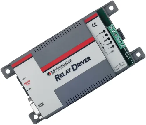 Vista 4 de Morningstar Relay Driver (RD-1) - Módulo lógico programable - Proporciona funciones de control del sistema de alto nivel, incluyendo alarmas de alto