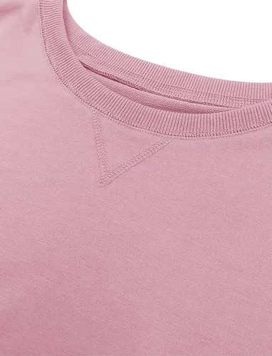 Vista 6 de Orchidays Sudaderas de cuello redondo para mujer, casuales, de manga larga, lindas, estilo túnica, sueltas, con botones