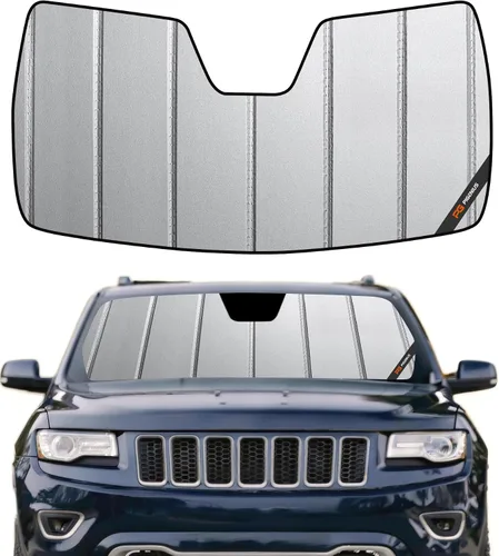 Vista 9 de Pigenius Parasol para parabrisas para Jeep Grand Cherokee 2008-2010 - Parasol para ventana delantera, protección