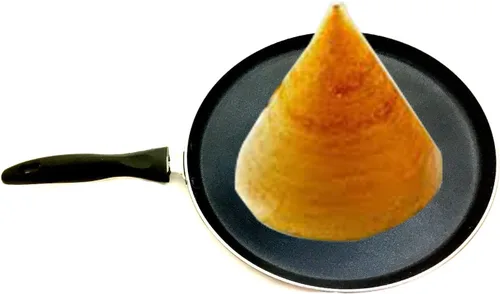 Vista 6 de G & D Sartén antiadherente Dosa Roti-Chapati Tawa Plancha de utensilios de cocina Base de inducción Sartén de aluminio para panqueques Paratha Roti