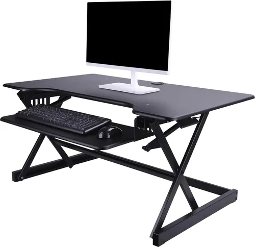 Vista 8 de Lorell soporte elevador para monitor, blanco LLR99901, Negro