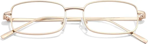 Vista 8 de SODQW Bayonetta Glasses Office-Siren Rectangle Blue Light Blocking Eyewear Marco negro