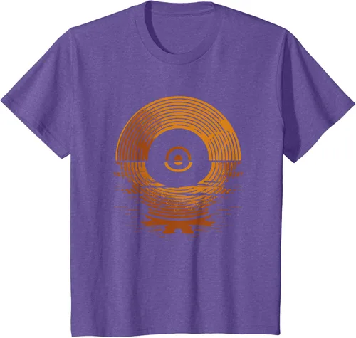 Vista 52 de Vinyl LP Records - Camiseta de vinilo Sunset Negro