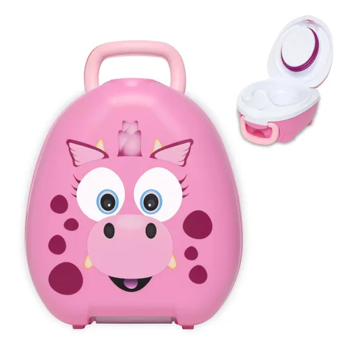 Vista 22 de My Carry Potty - Orinal de viaje para niños de 18 meses a 3 años, gato Gato Blanco