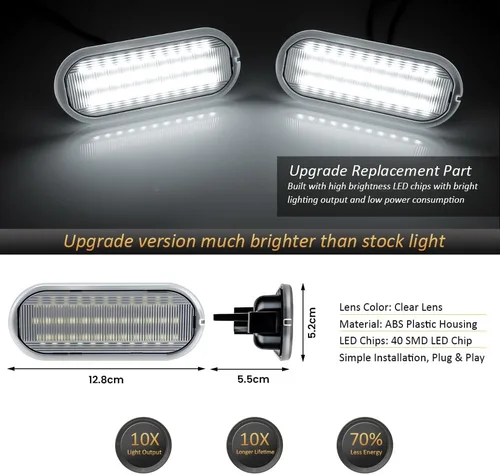 Vista 2 de D-Lumina luz LED para cama de camioneta con arnés de cableado compatible con Ford 2015-ACTUAL F150, 2017-ACTUAL F150 Raptor F250 F350 Super Duty