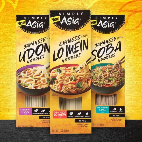 Vista 19 de Simply Asia Lo Mein - Fideos estilo chino, sin MSG, para sopas de fideos fríos, Lo Mei de verduras, pollo lo mein y salteados, 14 onzas