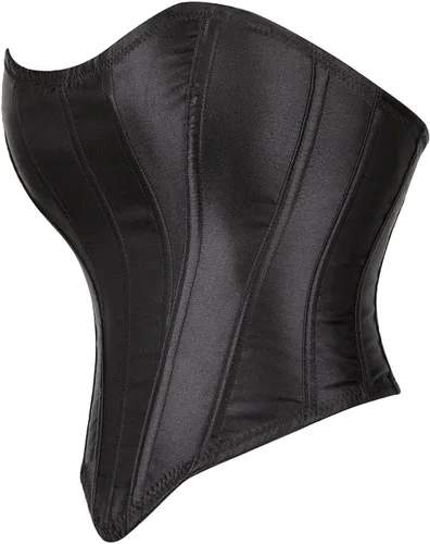 Vista 2 de SHYMMUO Corsé sexy para mujer, top corto de verano para salir, sin tirantes, con cinturón