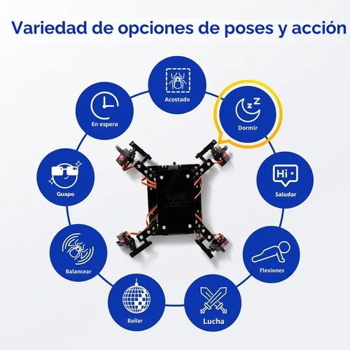 Vista 5 de Kit de Robot Araña Biónica Programable STEM, Kit Científico para Niños de 8 a 12 años, Juguete de Construcción de Robótica DIY para Adolescentes