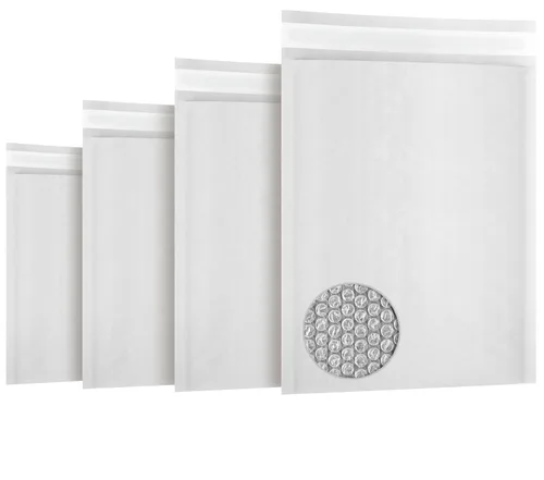 Vista 15 de Sobres de papel de estraza natural acolchados con burbujas