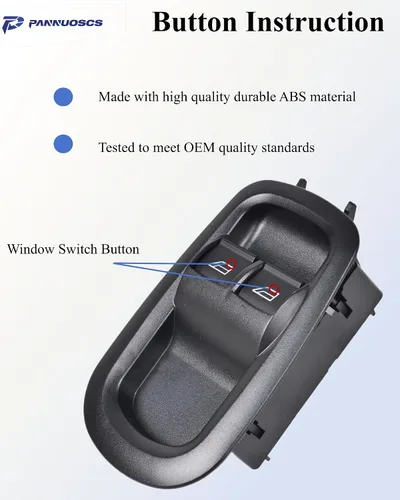 Vista 2 de Interruptor de Ventana de Puerta Compatible con Ford Transit MK8 Custom 2014-2019 Interruptor de Ventana Eléctrica Lado del Conductor GK2T14A132CA