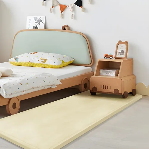 Vista 56 de Huloo Sleep - Tapete de juego para la habitación de bebés y niños pequeños, anticaídas, de espuma elástica de 1.3" de grosor, 28" x 72", terciopelo