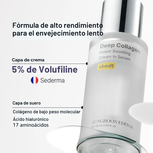 Vista 6 de SUNGBOON EDITOR Suero Rellenador de Arrugas de Colágeno Profundo Volufiline + Colágeno + Niacinamida Reafirmante, Cuidado de Arrugas
