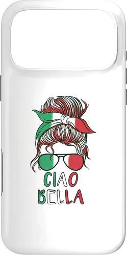 Vista 22 de Ciao Bella Italian Woman with Sunglasses Flag Italy Colors Case for iPhone 17