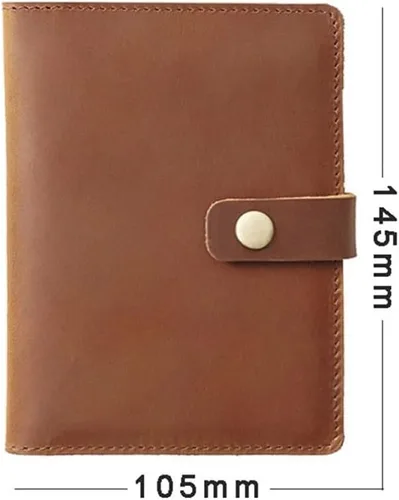 Vista 2 de CZDYUF - Cartera para hombre, soporte para pasaporte para hombre, gran capacidad, tarjetero para pasaporte, monedero