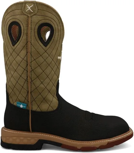 Vista 3 de Twisted X Mens 12" Pull On Soft Toe Western Work Boot