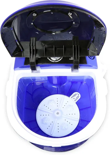 Vista 3 de PURE CLEAN PUCWM11.7 Lavadora compacta para el hogar, mini lavadora de ropa portátil, azul