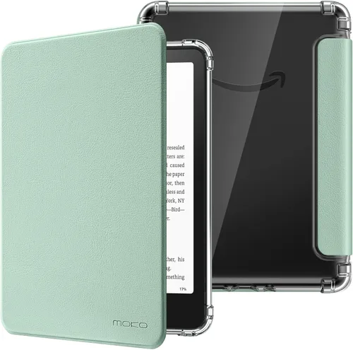 Vista 52 de MoKo Funda para Kindle Paperwhite de 6.8" 11ª generación 2021 y Kindle Paperwhite Signature Edition, ultra transparente, suave, flexible