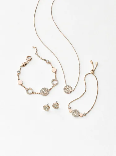 Vista 5 de Fossil - Pulsera de acero inoxidable para mujer, color oro rosa