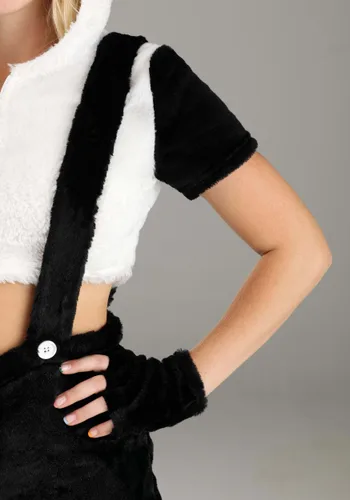 Vista 5 de Disfraz de Panda Elegante para Mujer Multicolor