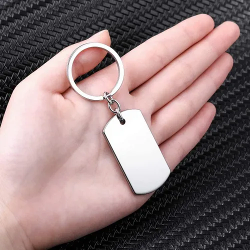 Vista 4 de RESVIVI Llavero personalizado con foto para perro, fechatextoimágenes, llavero personalizado de acero inoxidable para hombres y mujeres