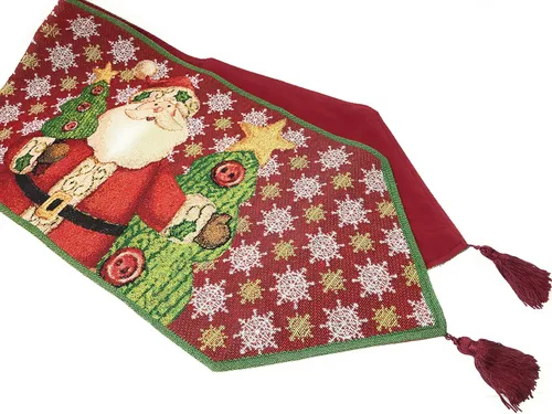 Vista 16 de Tache Home Fashion Camino de mesa con tapiz Mrs. Snowman 13x54