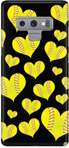 Vista 20 de Inspired Cases - Compatible con iPhone Xs Max - Funda protectora con textura 3D para Apple iPhone Xs Max - Patrón de corazón de sóftbol