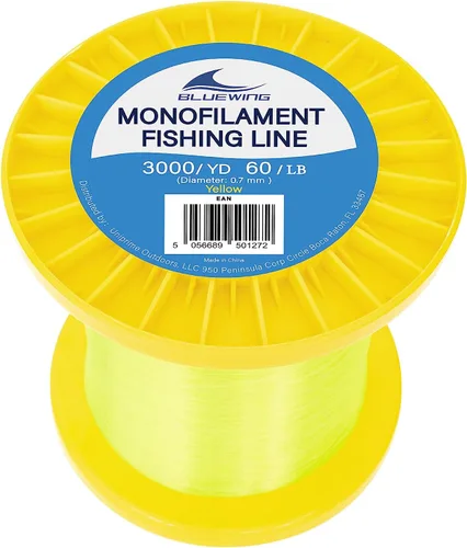 Vista 33 de BLUEWING Sedal de pesca monofilamento 6,8,10,12,15,20,25,30,40,50,60,80,100,130,250,300,400 libras, 50,100,500,1000,3000 yardas, hilo de pescar mono