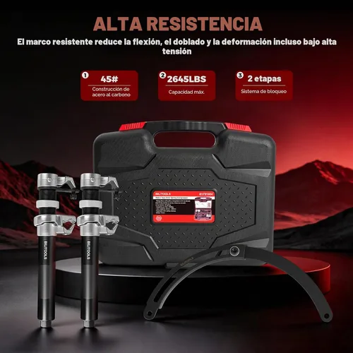 Vista 7 de BILITOOLS Juego de 2 piezas de compresión de resorte helicoidal Macpherson de alta resistencia con mordazas de seguridad y soporte, carga