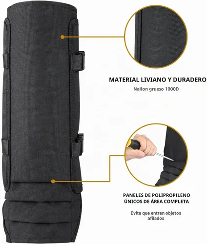 Vista 4 de Snake Gaiters Leg Guards: Waterproof Snake Chaps for Hunting, Adjustable Leg Gaiter Snake Bite Protection for Lower Legs, Lightweight Flexible