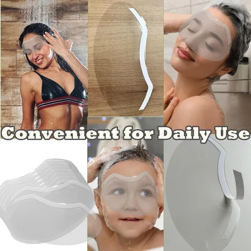 Vista 7 de 100 piezas de protector facial y ocular para ducha después de la cirugía, protector ocular transparente desechable de plástico para ducha, protector