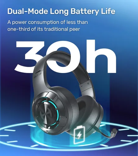 Vista 4 de HECATE by Edifier G30S Auriculares con cable para juegos, transmisión de modo dual Bluetooth 5.3, efectos de sonido de juego, micrófono