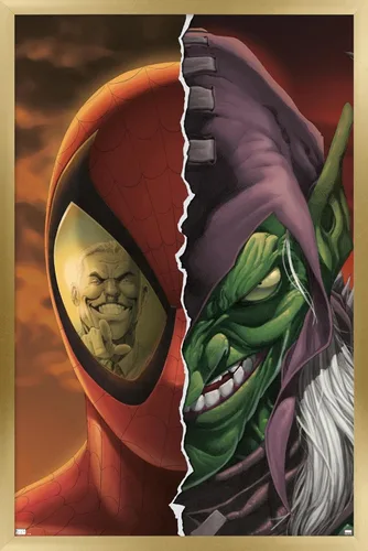 Vista 18 de Trends International Marvel Comics-Green Goblin-Spider-Man: House of M #4 Póster de pared, 14.725 x 22.375 pulgadas, versión enmarcada de madera