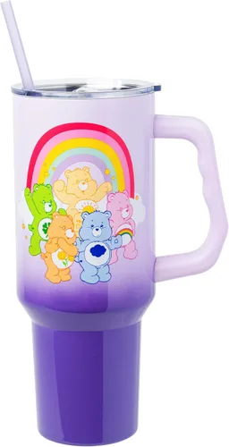Vista 8 de Silver Buffalo Betty Boop Core - Vaso de acero inoxidable con tapa para pajilla, tapa, popote y asa, 40 onzas