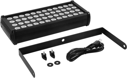 Vista 7 de U`King Barra de luz LED para escenario, 80 W, 48 LED, RGB Dj, barra de luces 2/8/12 DMX, reproducción automática, luz estroboscópica activada por