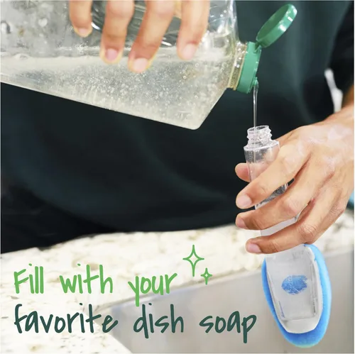 Vista 6 de Scotch-Brite Varita Lavavajillas Antiarañazos, Estropajo para Limpiar Cocina, Baño y Hogar, Estropajo de Platos Antiarañazos Seguro para Utensilios