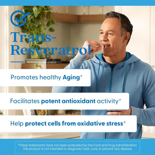 Vista 7 de Doctor's Best Trans Resveratrol - Suplemento de 100 mg para hombres y mujeres, polifenoles de vino tinto para la salud y el apoyo antioxidante