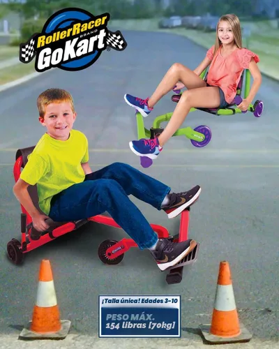 Vista 6 de Go Kart, balanceo de lado a lado para un paseo increíble, alimentado por movimiento en zig-zag, se monta en cualquier superficie dura