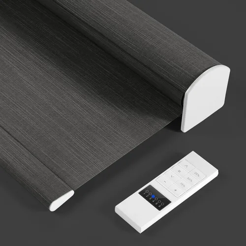 Vista 12 de ZSTARR Persianas enrollables motorizadas de filtrado de luz con control remoto, persianas inteligentes recargables compatibles con Alexa Google a