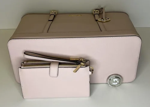 Vista 6 de Michael Kors MICHAEL Michael Kors Jet Set - Bolso de hombro grande TZ de viaje con doble cierre para la muñeca