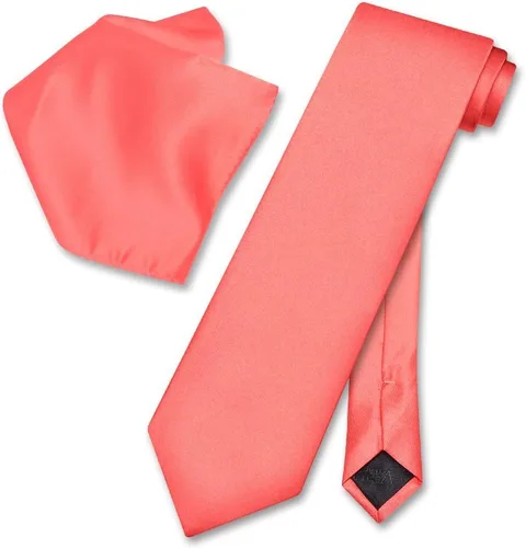 Vista 20 de Vesuvio Napoli Solid Color NeckTie & Handkerchief Pocket Square Men's Neck Tie Hanky Set Verde Aqua