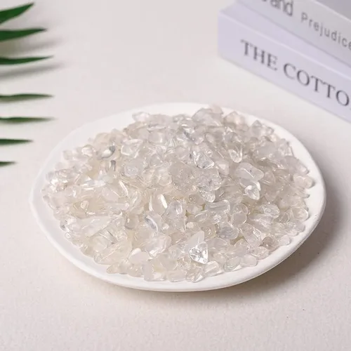 Vista 15 de Piedras naturales de 3.53 oz de cuarzo transparente, cristal rosa, amatista, citrino, fluorita, aventurina, ojo de tigre, gravilla de obsidiana