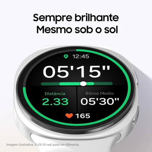 Vista 5 de SAMSUNG Galaxy Watch 8 1.732 in Reloj inteligente AI con AMOLED de 1.47 pulgadas, Wear OS 6, Wi-Fi, Bluetooth, frecuencia cardíaca, rastreador