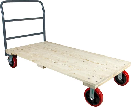 Vista 10 de 5Seconds Carrito de plataforma industrial carrito de 3300 libras, resistente, 60 x 30 pulgadas, plataforma de mano, carrito de empuje, placa