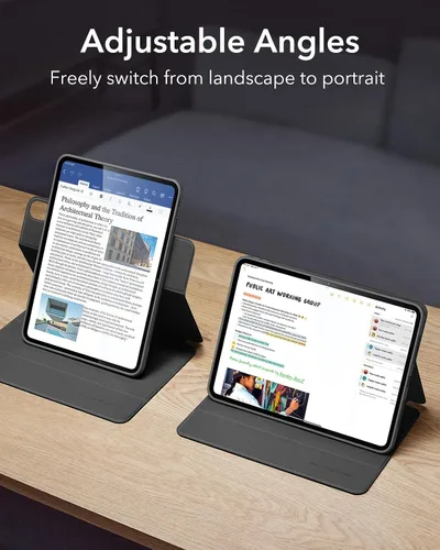 Vista 5 de ESR Funda para iPad Air de 11 pulgadas M3/M2 (2025/2024), Funda para iPad Air de 5ª/4ª generación (2022/2020) de 10.9 pulgadas con soporte