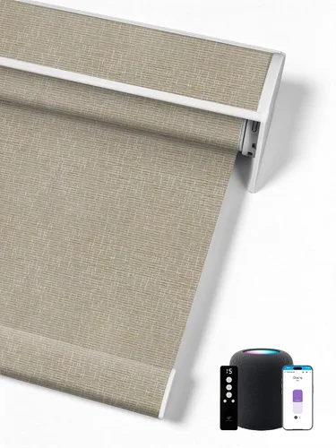 Vista 30 de SmartWings Persianas Enrollables Inteligentes Motorizadas con Filtro de Luz, Persianas Eléctricas con Control Remoto para Ventanas Compatibles