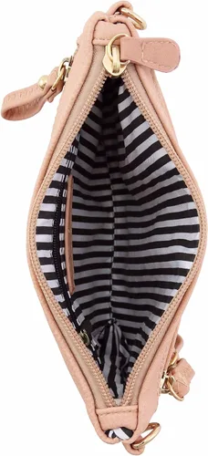 Vista 19 de Bolso de hombro cruzado con múltiples bolsillos y cremallera y correa de muñeca pequeña