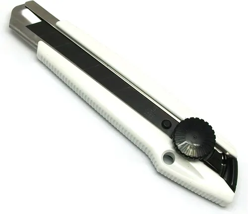 Vista 7 de NT Cutter - Cuchillo multiusos de agarre de aluminio fundido a presión de serie Premium Evolution PMG con bloqueo automático, hoja negra extra